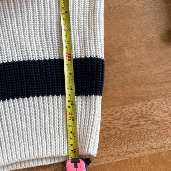 Ralph Lauren Polo White and Blue Crewneck Sweater 100% cotton - Picture 11 of 13